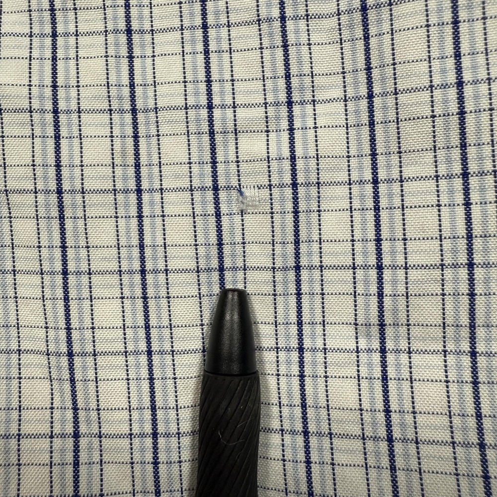 Ralph Lauren Shirt Mens 15.5 33 White Blue‎ Plaid Yarmouth Button Down Pony Logo - Picture 6 of 10